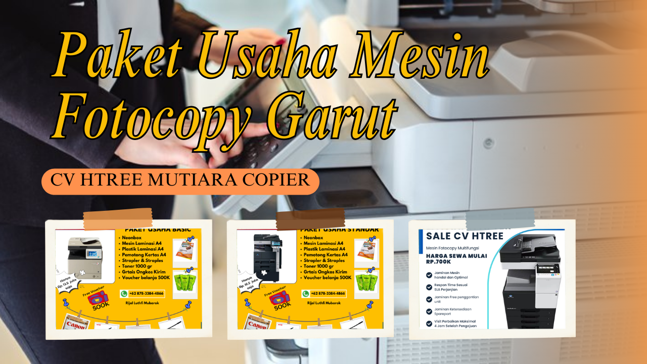 Paket Usaha Mesin Fotocopy Garut : CV Htree