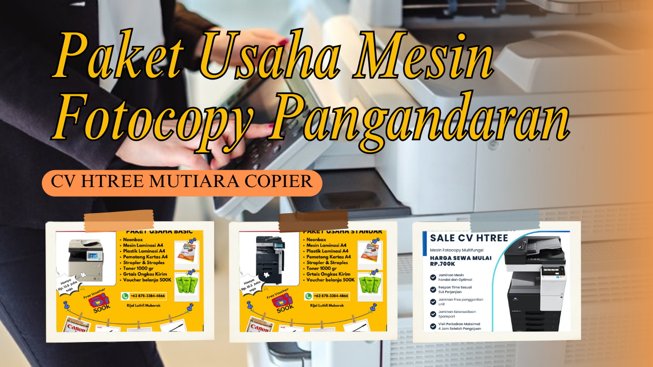 Paket Usaha Mesin Fotocopy Pangandaran : CV Htree