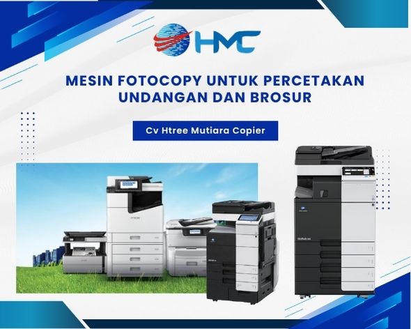 Mesin Fotocopy untuk Percetakan Undangan dan Brosur