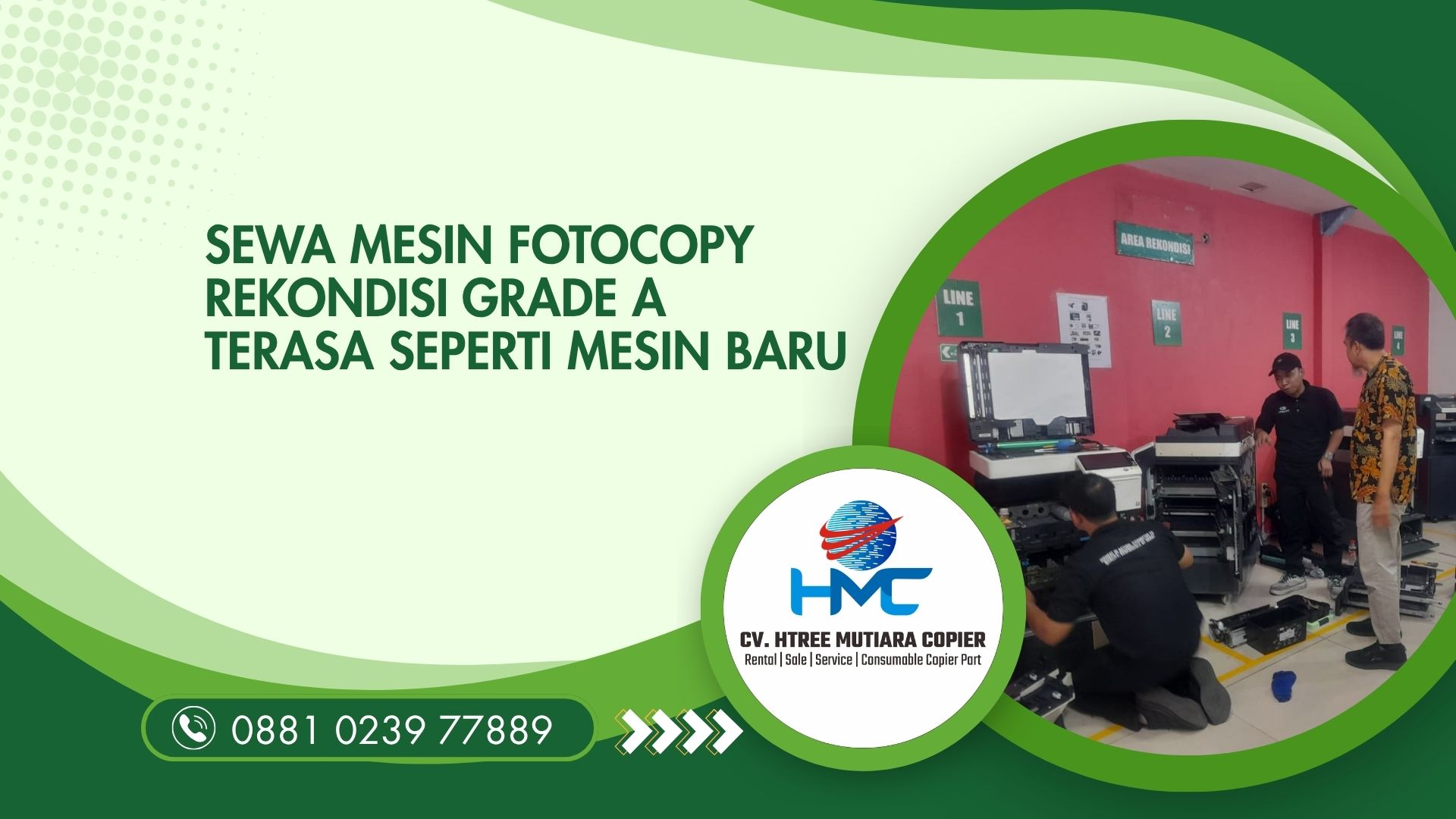 Sewa mesin fotocopy rekondisi grade A terasa seperti mesin baru