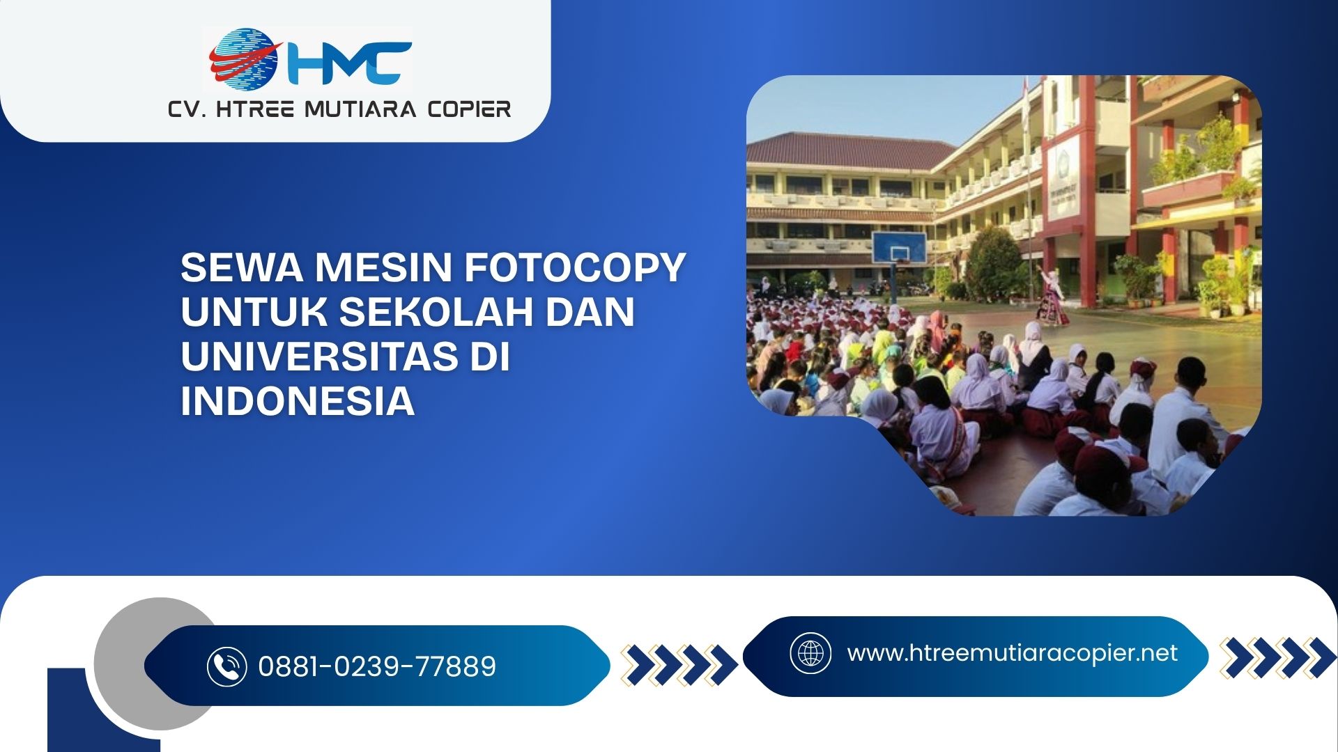 Sewa mesin fotocopy untuk sekolah dan universitas di Indonesia